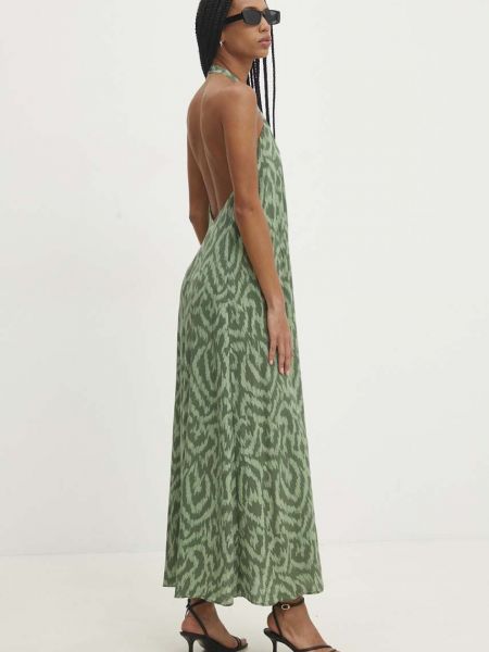 Sukienka długa oversize Answear Lab zielona