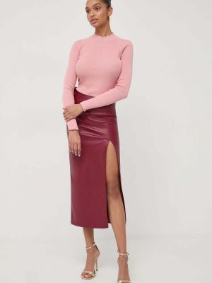 Sweter bawełniany Guess różowy