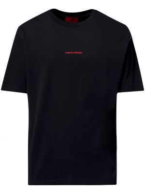 T-shirt aus baumwoll mit print A Better Mistake schwarz