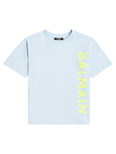 Trøje bomuld t-shirt for drenge Balmain Kids blå