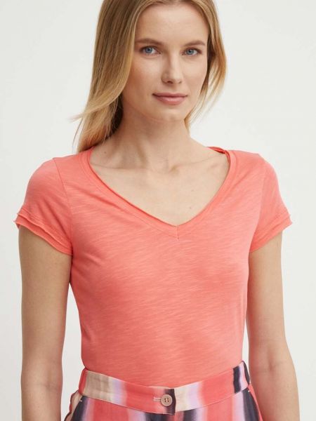 Pomarańczowa koszulka Sisley
