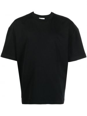 Памучна тениска бродирана Etudes черно