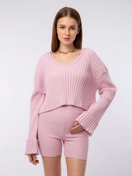 Пуловер Woolook розовый