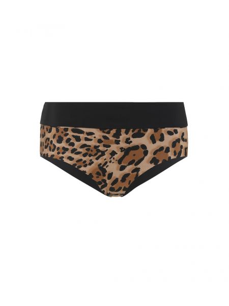 Bikini con estampado leopardo Karla Colletto marrón