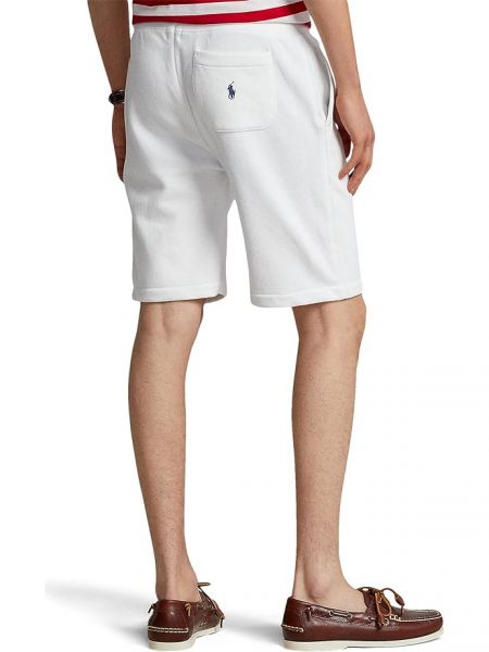 Белые флисовые шорты Polo Ralph Lauren