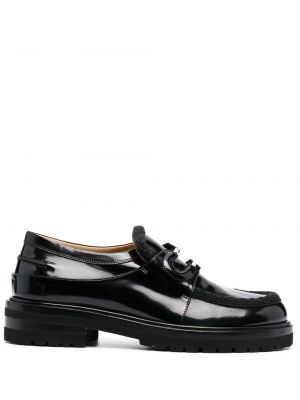 Skinn loafers Lanvin svart