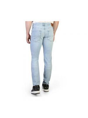 Einfarbige slim fit skinny jeans mit reißverschluss Tommy Hilfiger blau