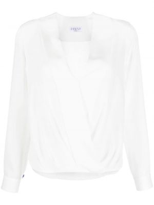 Bluza z v-izrezom Claudie Pierlot bela