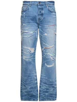 Priliehavé džínsy s rovným strihom Amiri modrá