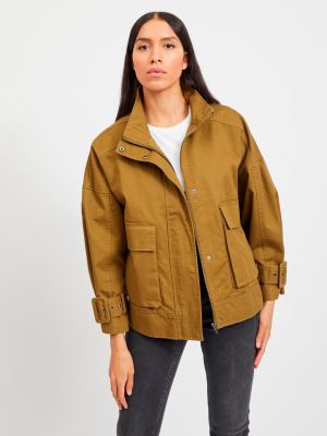 Куртка с карманами Object коричневая