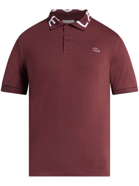 Polo yaka tişört Lacoste kırmızı