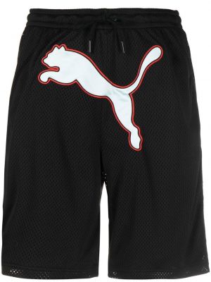 Trykt shorts Puma svart