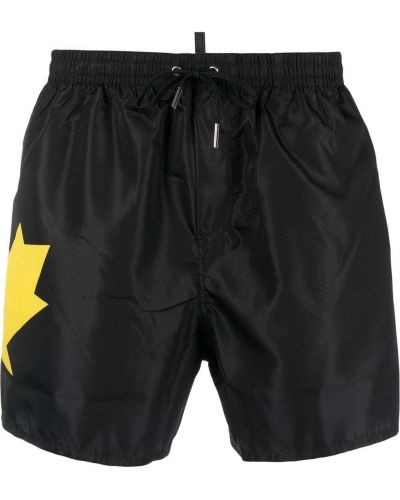 Trykt shorts Dsquared2 svart