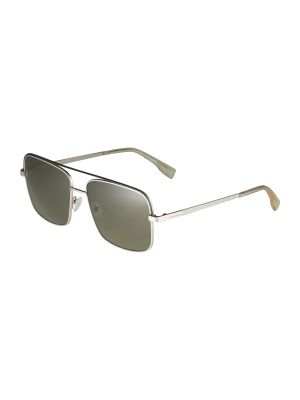 Karl Lagerfeld Slnečné okuliare 'KL336S'  strieborná / tmavosivá