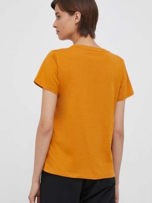 Bavlněné tričko Pepe Jeans oranžové