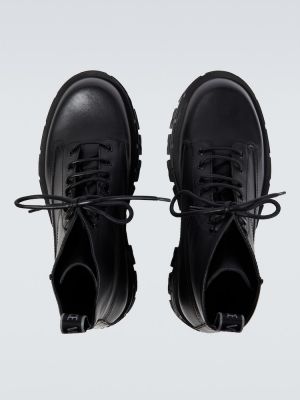 Iš natūralios odos guminiai batai Versace juoda