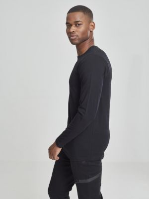 Marškinėliai ilgomis rankovėmis Urban Classics juoda