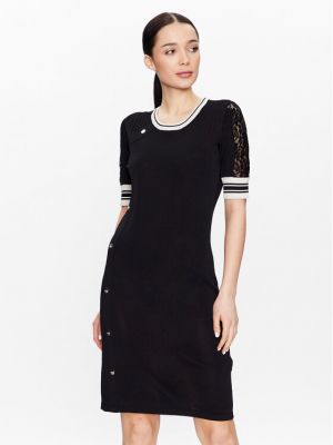 Плетена спортна рокля slim Liu Jo Sport черно
