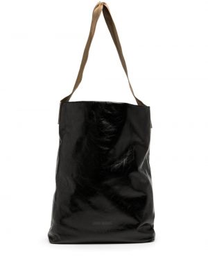 Kožená kabelka Uma Wang čierna