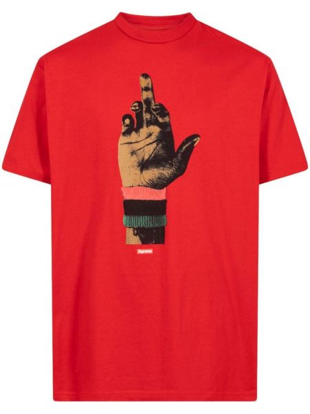 T-shirt Supreme, czerwony