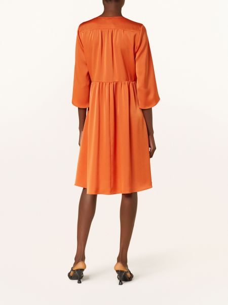 Saténové šaty Luisa Cerano oranžové