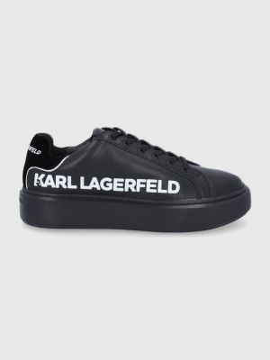 Bőr félcipo Karl Lagerfeld fekete
