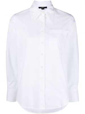 Памучна риза Seventy бяло