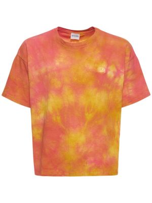 Памучна тениска от джърси с tie-dye ефект Sundek Goldenwave