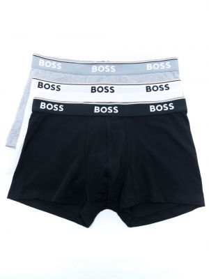 Pruhované boxerky Boss biela
