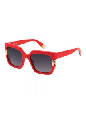 Okulary przeciwsłoneczne Furla czerwone