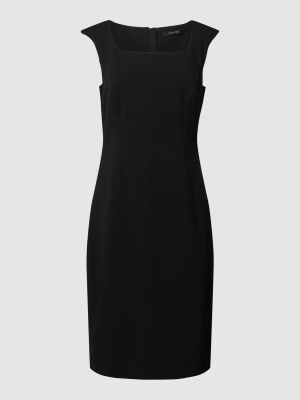 Czarna sukienka midi z wiskozy Comma