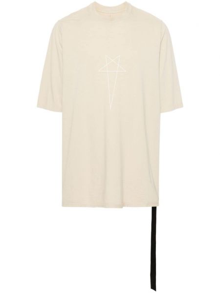 T-shirt en coton Rick Owens Drkshdw beige