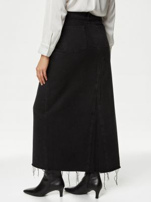 Džínsová sukňa Marks & Spencer čierna