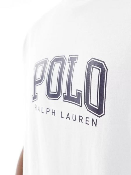 Классическое поло оверсайз Polo Ralph Lauren белое