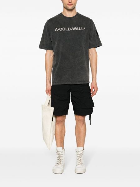T-shirt aus baumwoll mit print A-cold-wall* grau