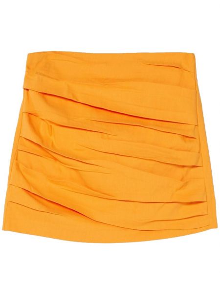 Spódnica Bershka pomarańczowa