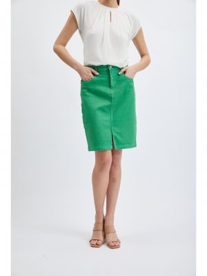 Džínsová sukňa Orsay zelená