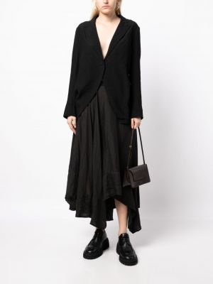 Asymetrické midi sukně Marc Le Bihan černé