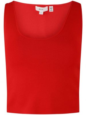 Crop top fără mâneci tricotate A.l.c. roșu