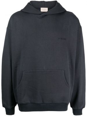 Pamučna hoodie s kapuljačom Buscemi siva