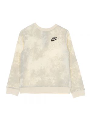 Bluza z okrągłym dekoltem Nike beżowa