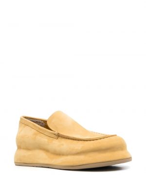 Chunky seemisnahksed loafer-kingad Jacquemus kollane