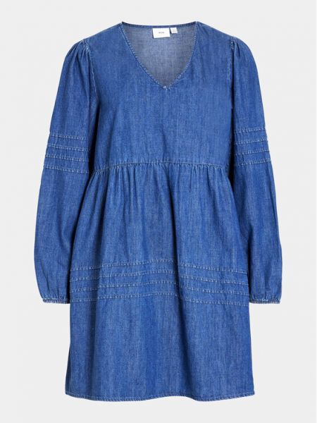 Джинсовое платье свободного кроя Vila синее