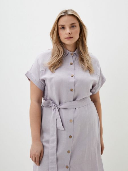 Платье-рубашка Lika Dress фиолетовое