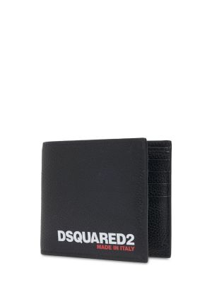 Δερμάτινος πορτοφόλι Dsquared2 μαύρο