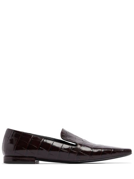 Skinn loafers Loulou Studio brun