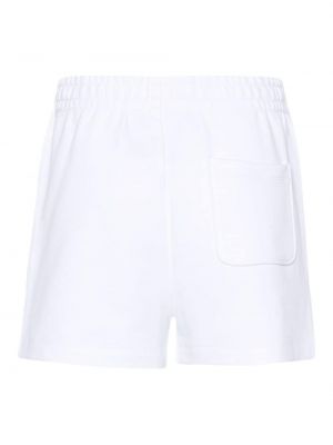 Shorts en coton à imprimé Moschino blanc