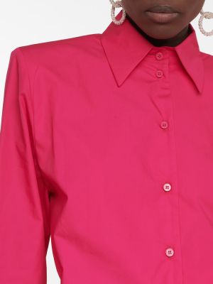 Bavlněná košile The Attico růžová