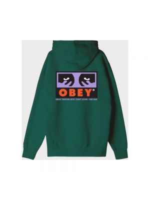 Hoodie Obey grün