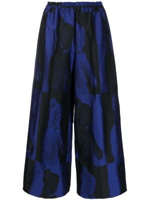 Pantaloni con stampa Forte Forte blu